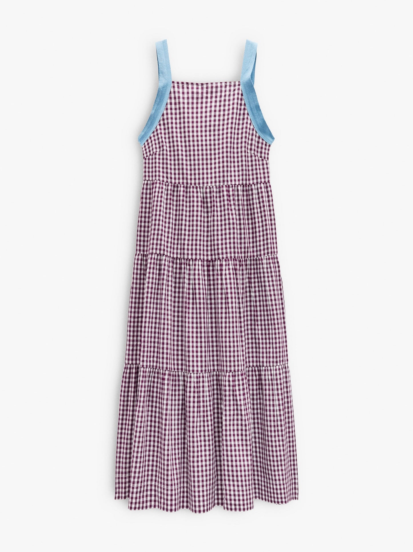 100% Cotton Midi Dress With Panels