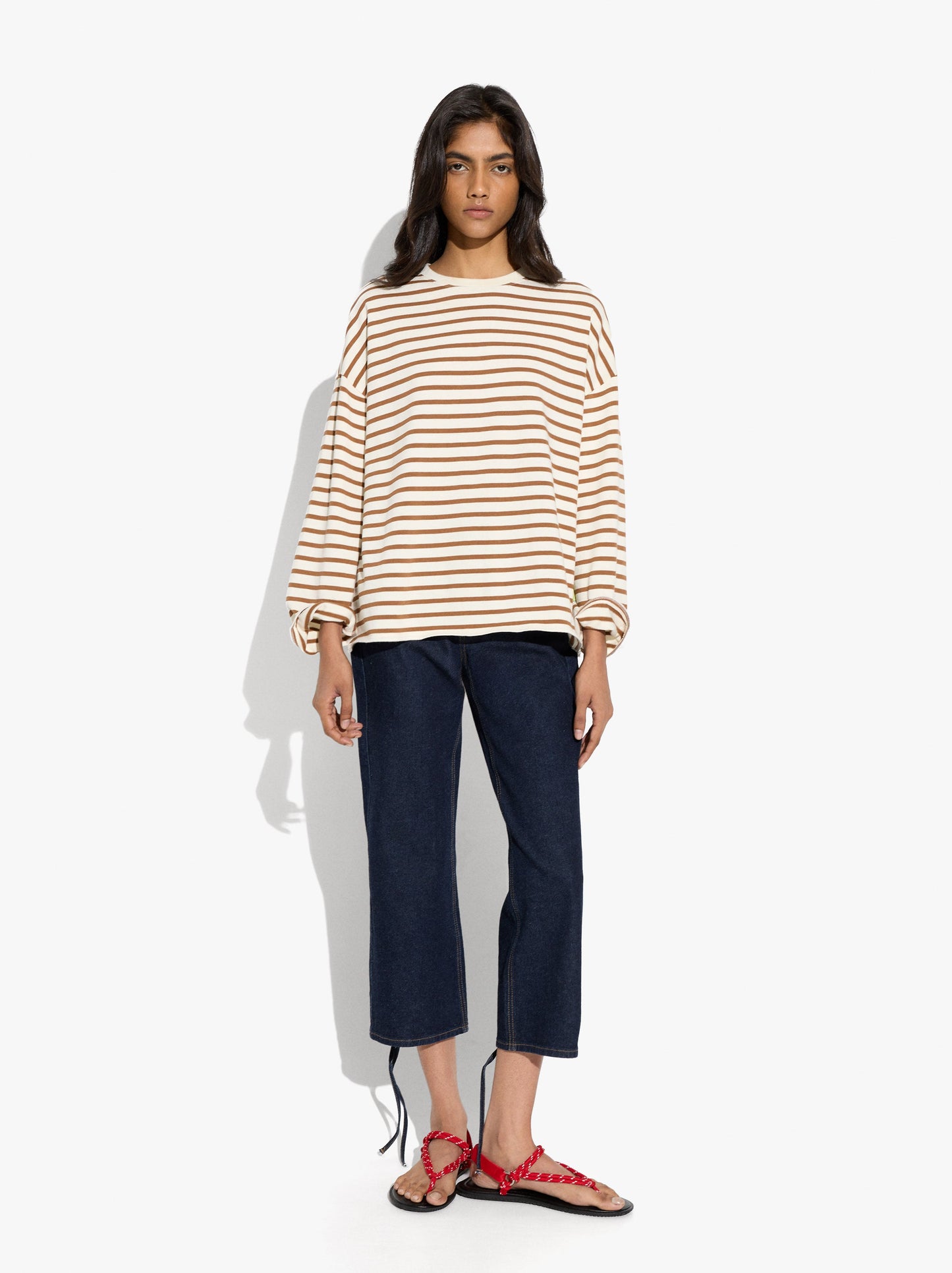 Cotton T-Shirt With Stripes