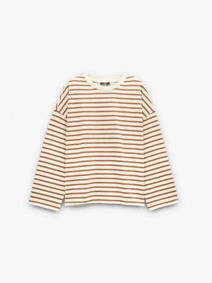 Cotton T-Shirt With Stripes