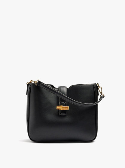 Plain Shoulder Bag With Crossbody Bag