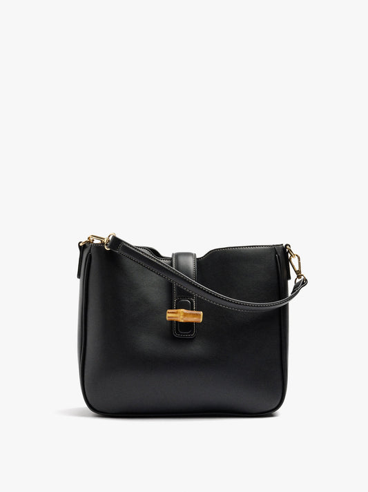 Plain Shoulder Bag With Crossbody Bag