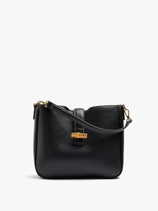 Plain Shoulder Bag With Crossbody Bag