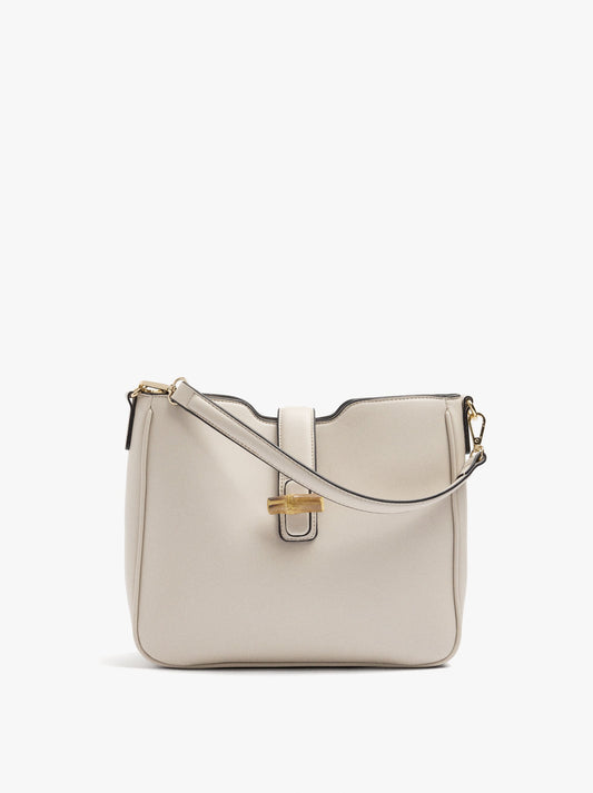 Plain Shoulder Bag With Crossbody Bag