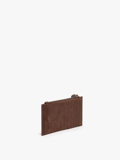 Basic Leather-Effect Card Holder With Studs