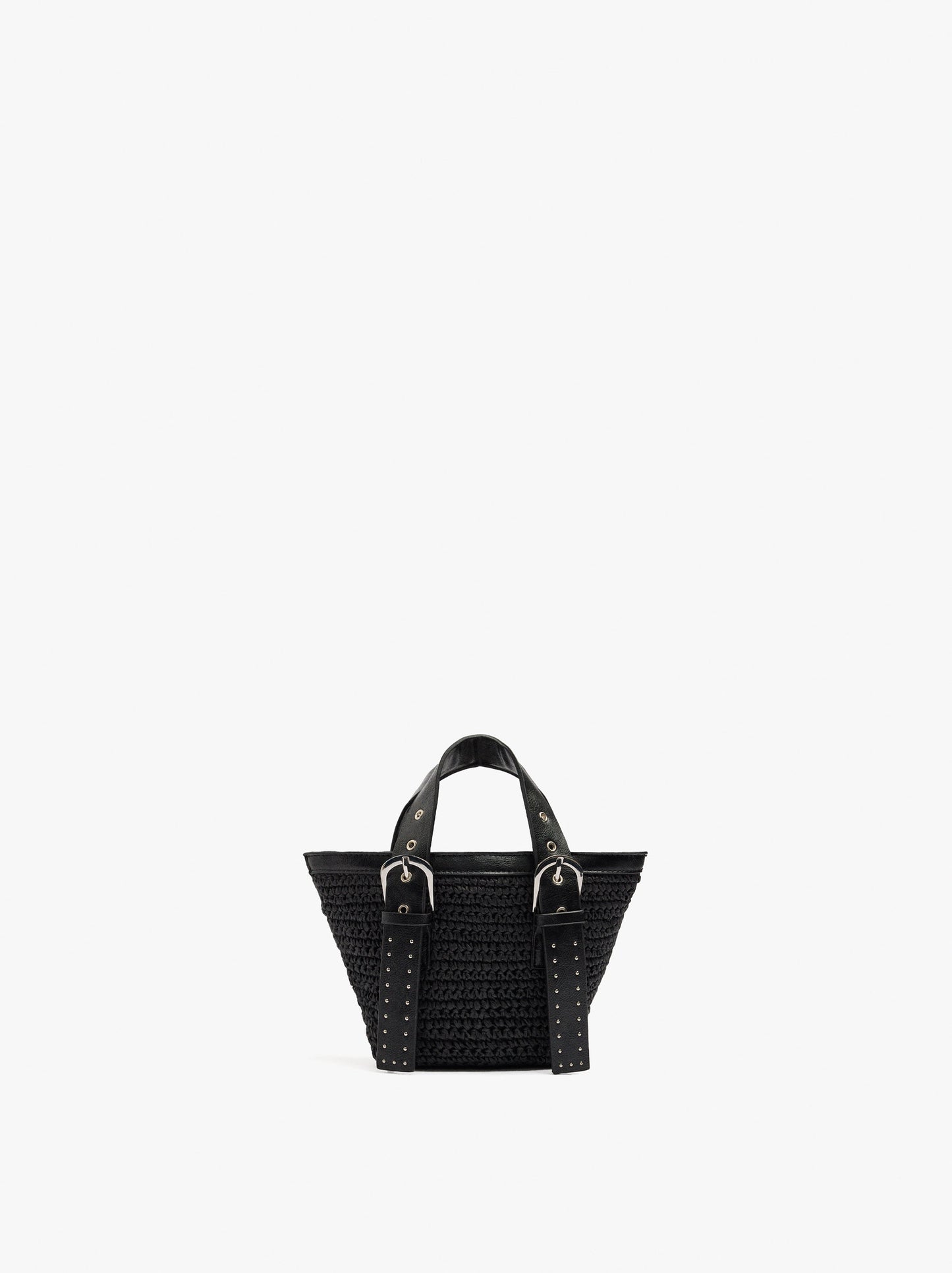 Tote Bag Paper Straw With Crossbody