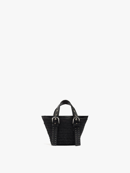 Tote Bag Paper Straw With Crossbody