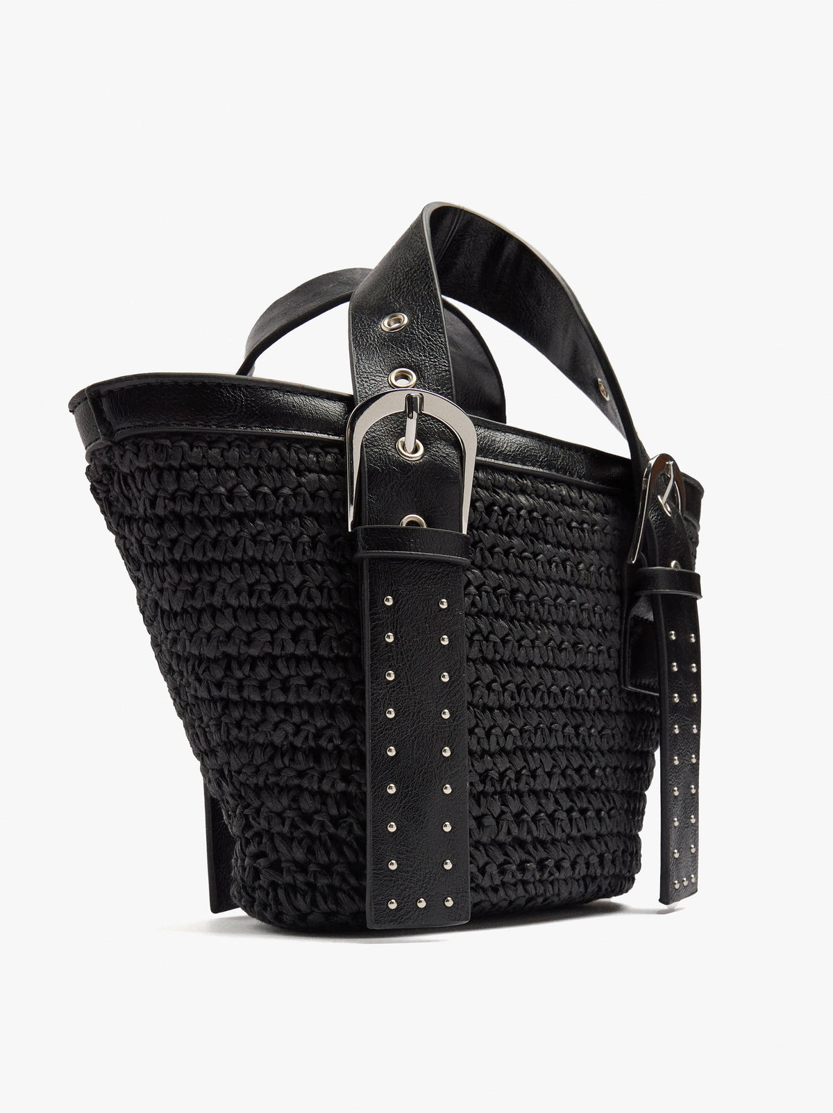 Tote Bag Paper Straw With Crossbody