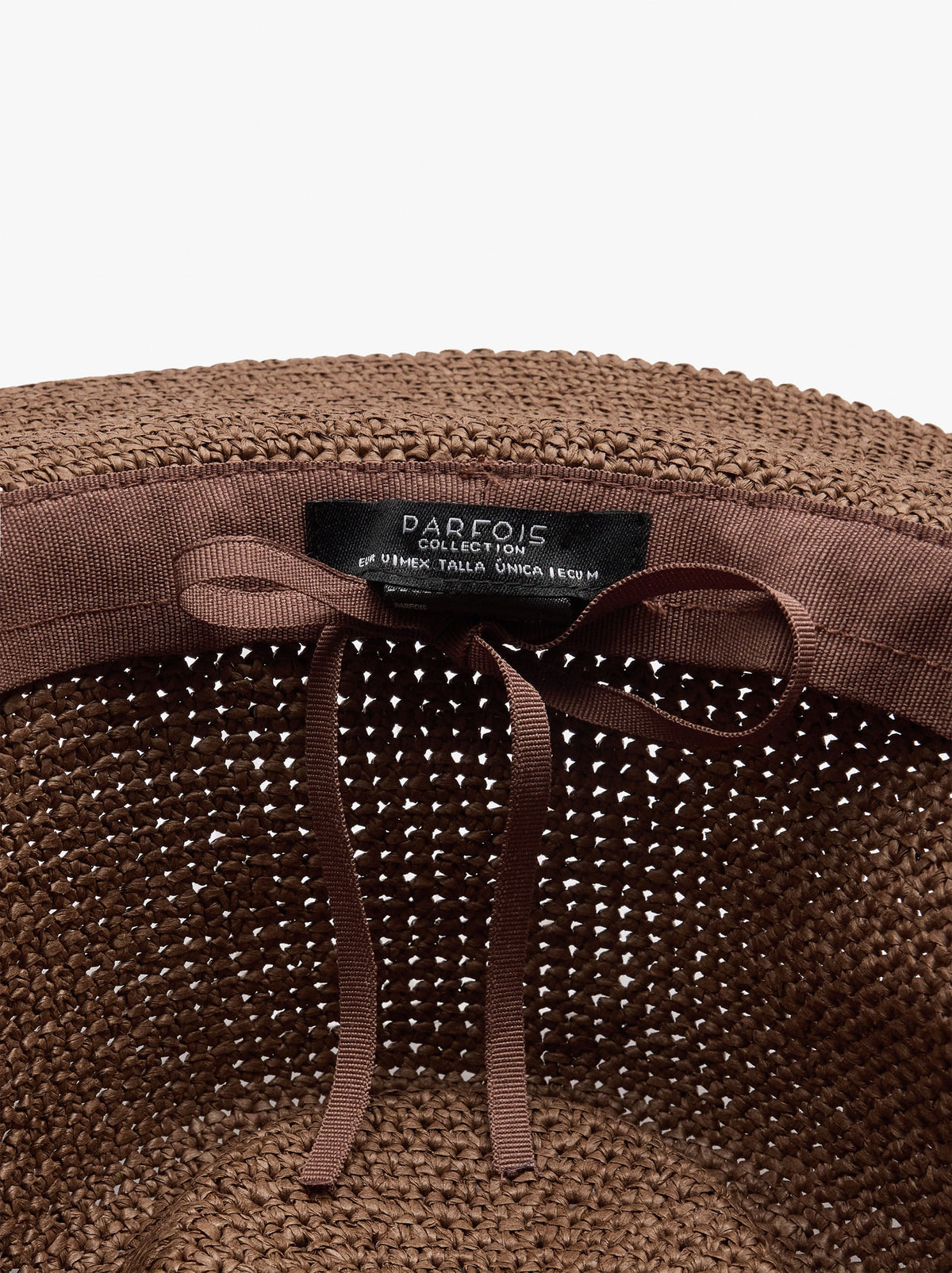 Paper Straw Effect Hat With Beads Belt