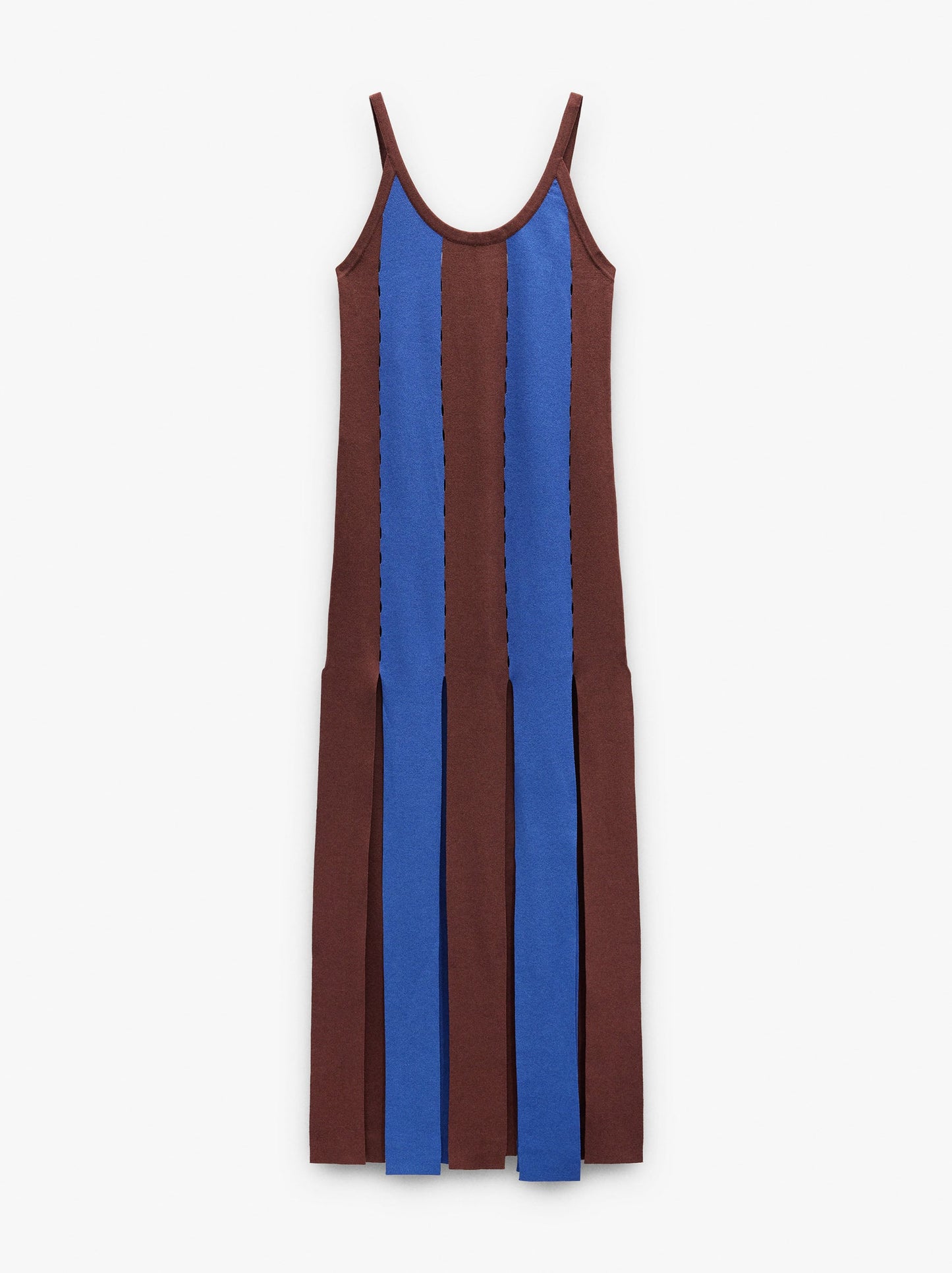 Dress With Knit Stripes