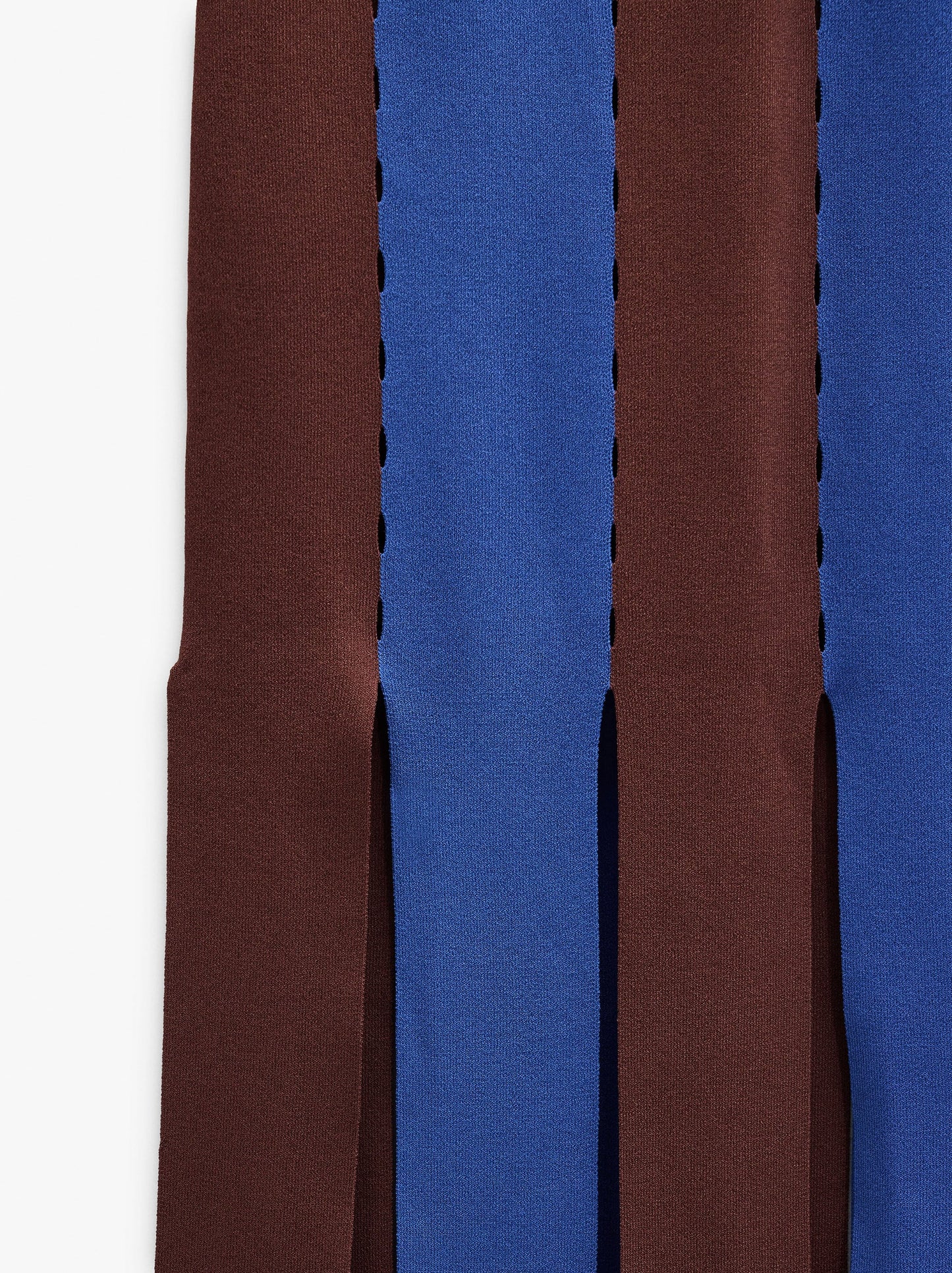 Dress With Knit Stripes
