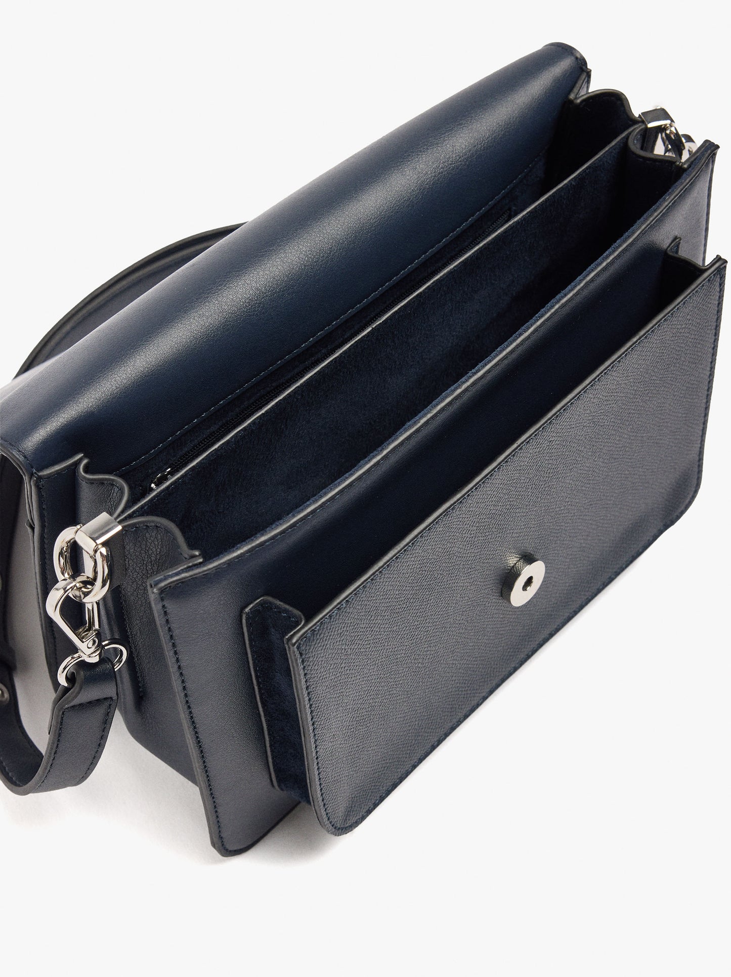 Crossbody Bag With Flap Soft Texture