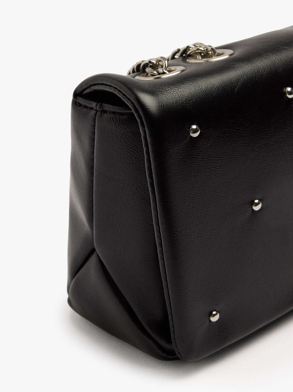 Shoulder Bag With Flap And Studs