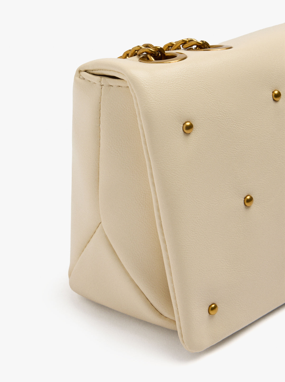 Shoulder Bag With Flap And Studs