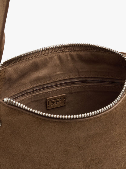 Crossbody Bag Leather-Effect With Fringes And Studs