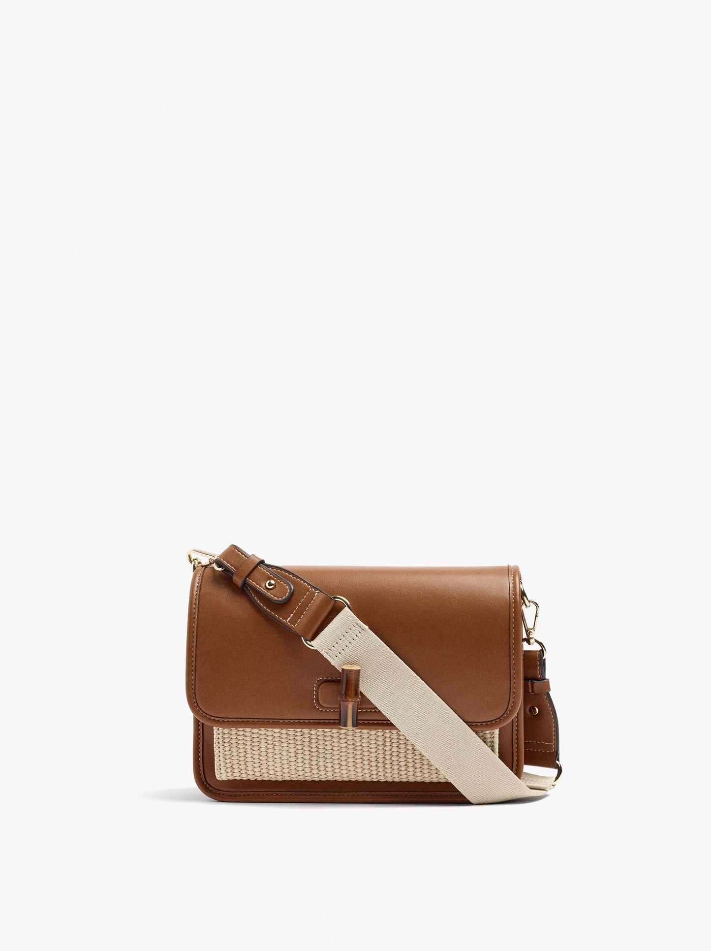 Shoulder Bag With Flap And Crossbody Bag Strap