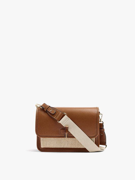 Shoulder Bag With Flap And Crossbody Bag Strap