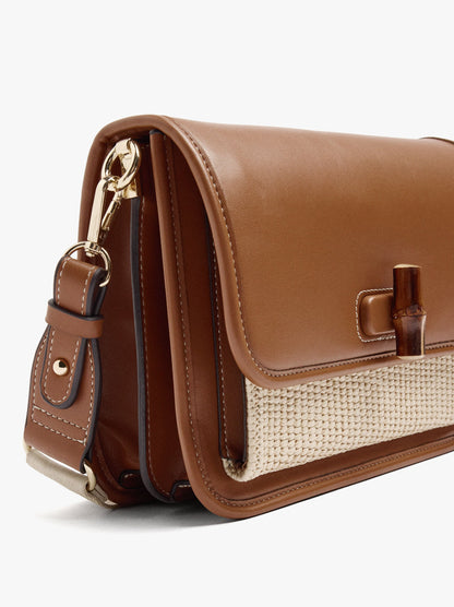 Shoulder Bag With Flap And Crossbody Bag Strap