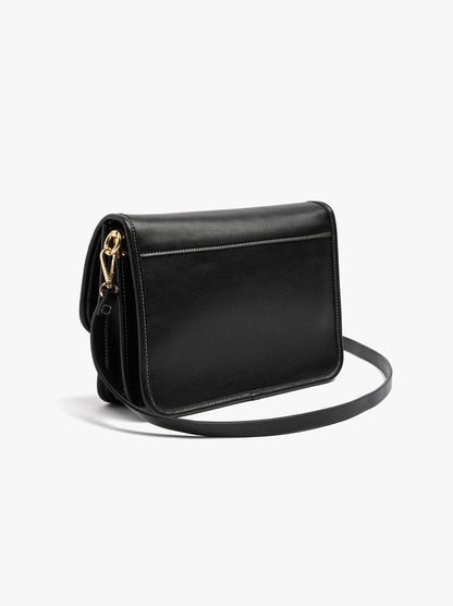 Shoulder Bag With Flap And Crossbody Bag Strap