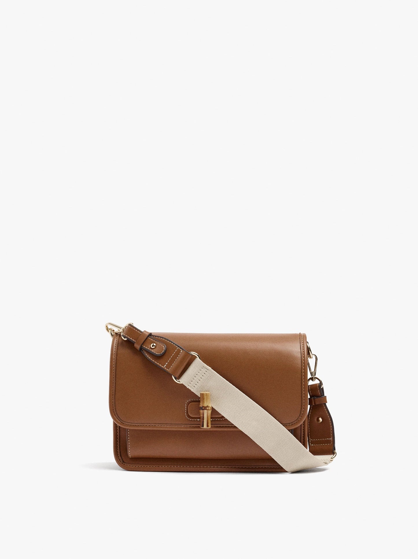 Shoulder Bag With Flap And Crossbody Bag Strap