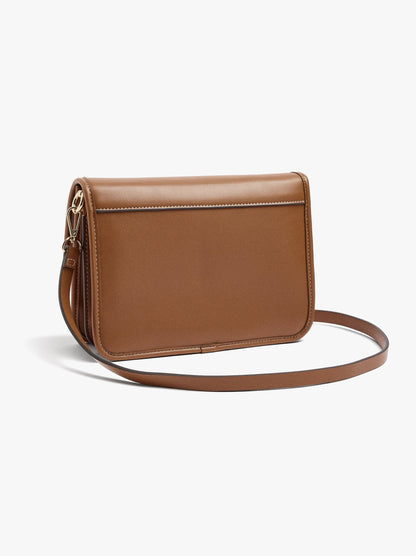 Shoulder Bag With Flap And Crossbody Bag Strap