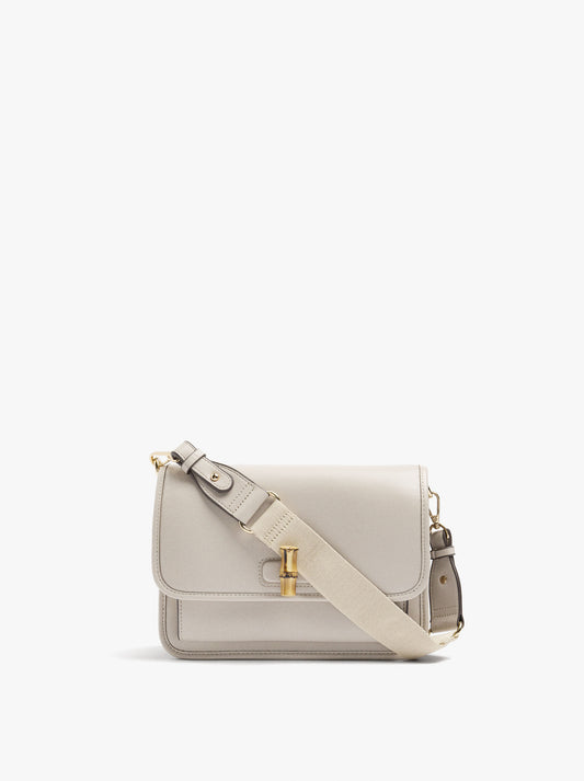 Shoulder Bag With Flap And Crossbody Bag Strap