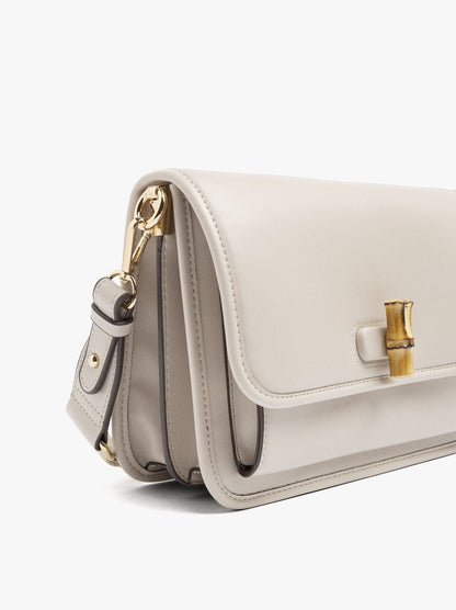 Shoulder Bag With Flap And Crossbody Bag Strap