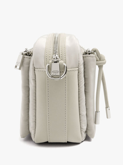Nylon Crossbody Bag With Exterior Pockets