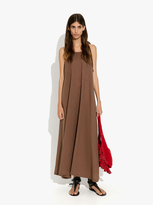 Halter Dress With Braided Detail