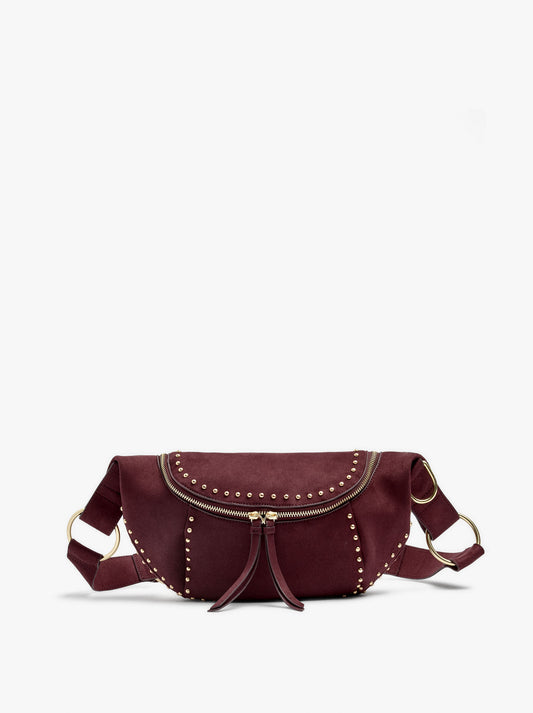 Leather-Effect Bum Bag With Studs