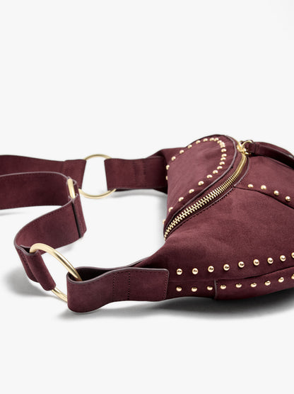 Leather-Effect Bum Bag With Studs