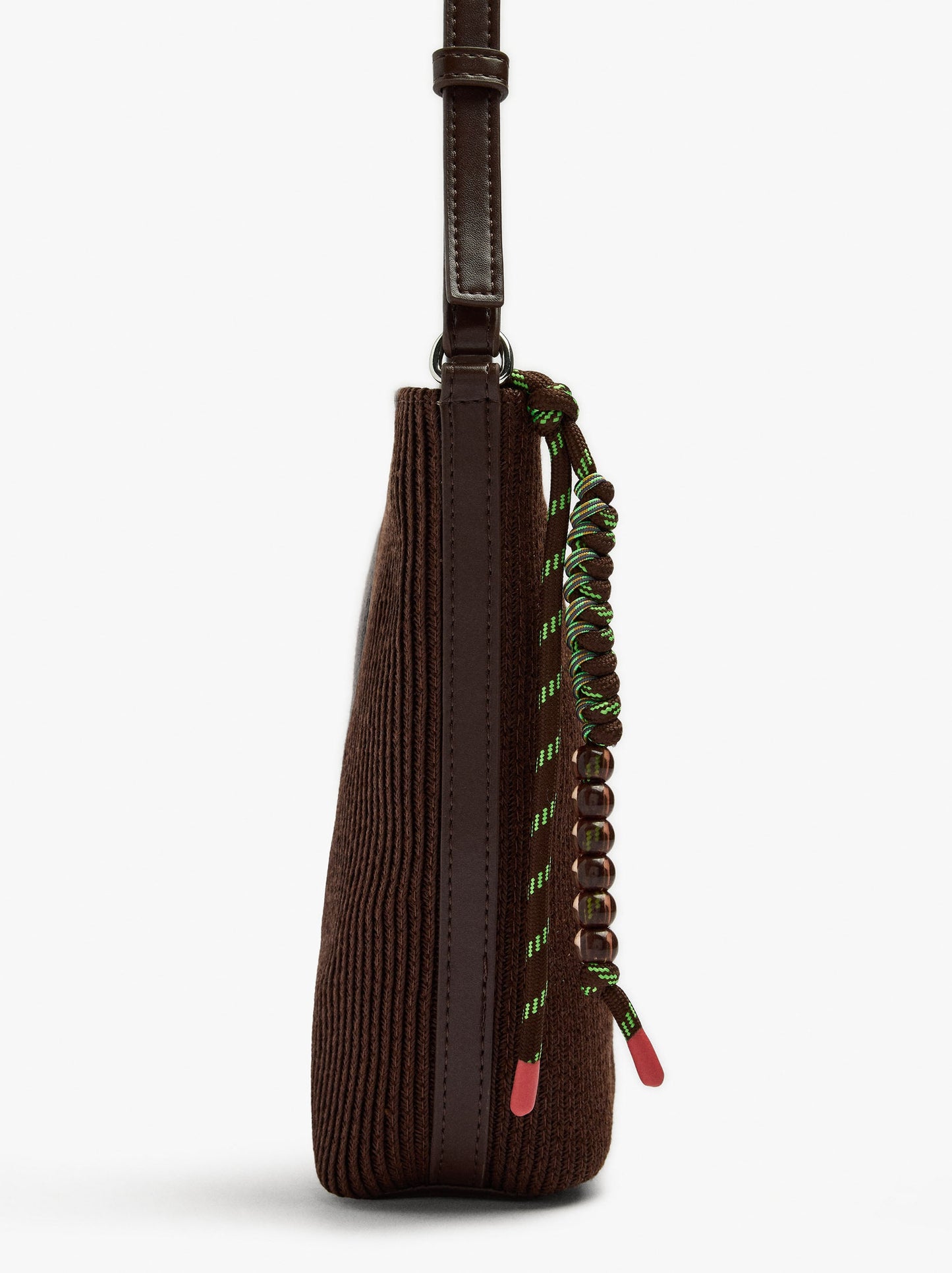 Ribbed Mobile Phone Bag With Strap