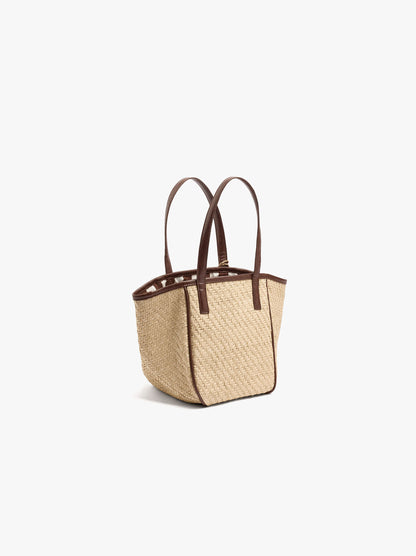Tote Bag Paper Straw With M Pendant