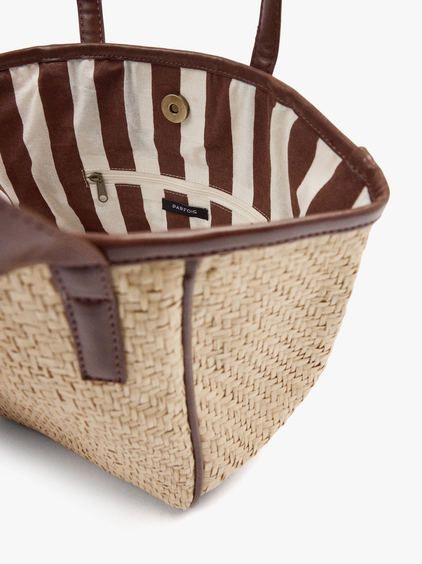 Tote Bag Paper Straw With M Pendant