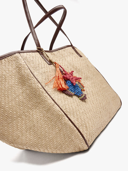 Tote Bag Paper Straw With Xl Strap