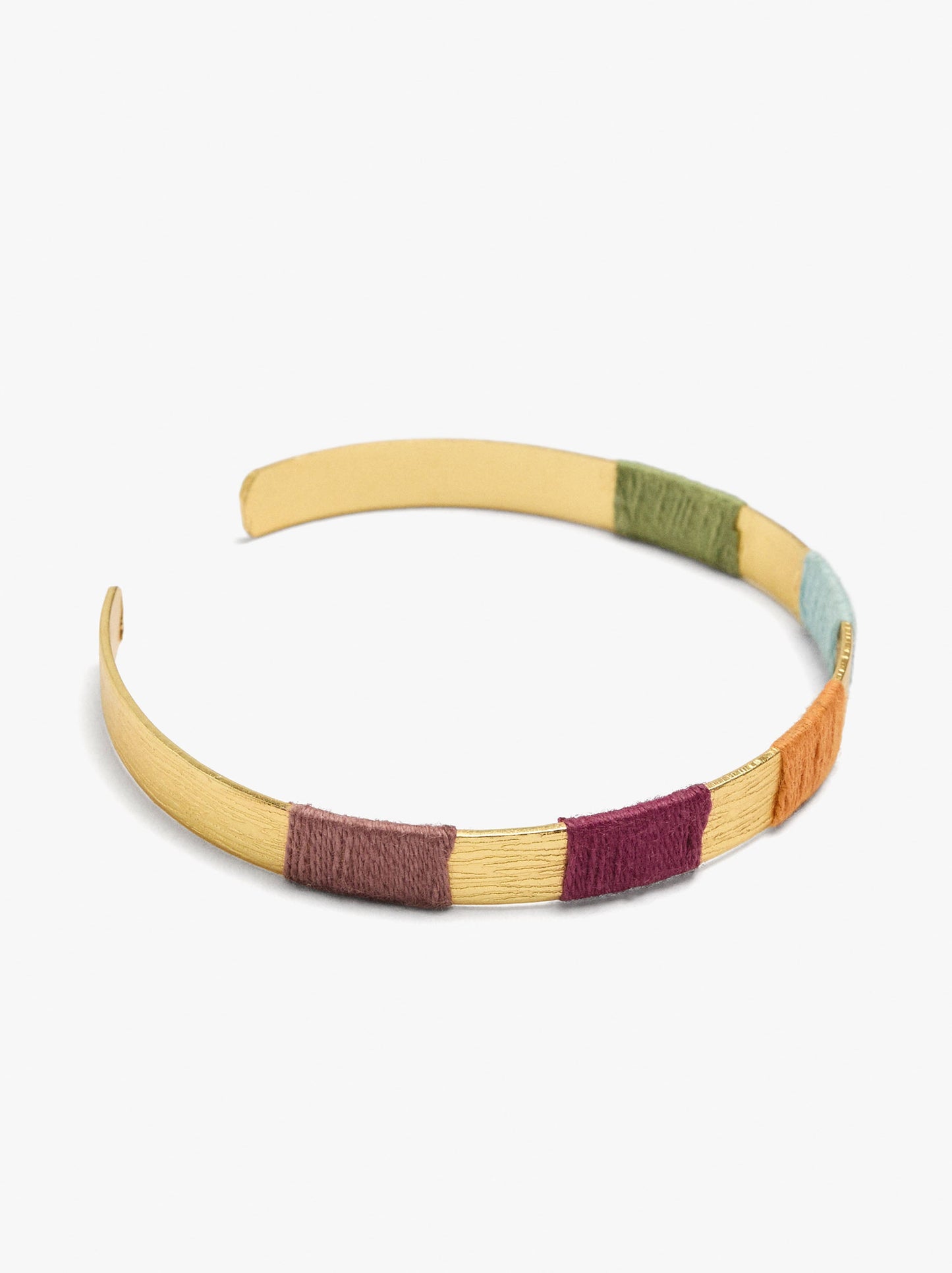 Open Bracelet With Colour Segments