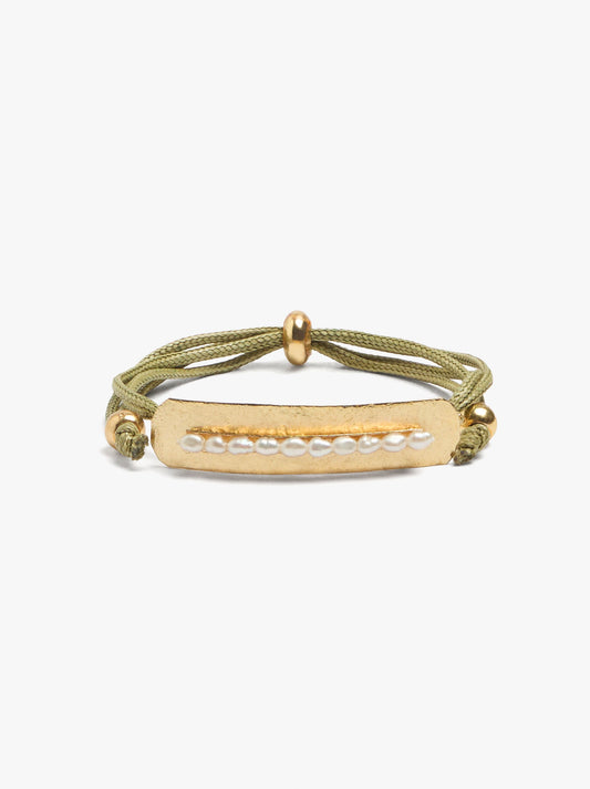 Adjustable Bracelet Bar With Freshwater Pearls