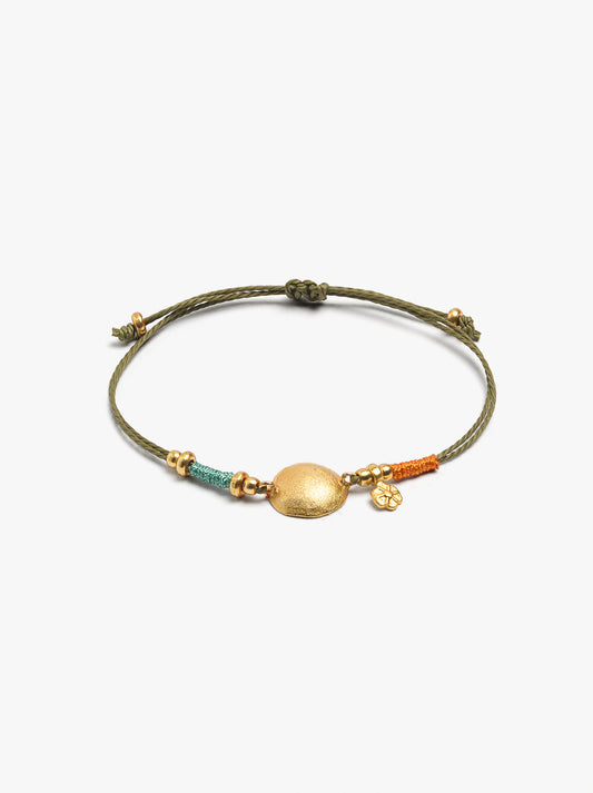 Adjustable Multicolor Bracelet With Charms
