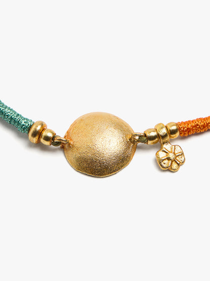 Adjustable Multicolor Bracelet With Charms