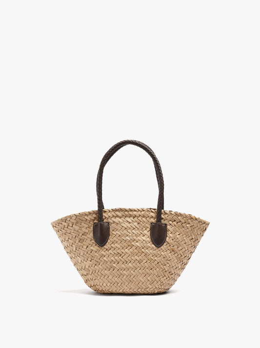 Tote Bag Of Straw With Removable Bag M