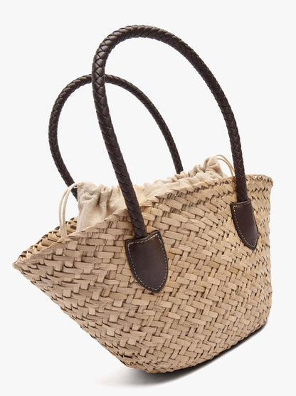 Tote Bag Of Straw With Removable Bag M