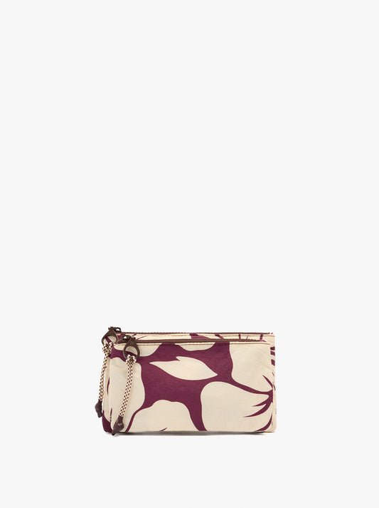Multi-Purpose Nylon Pouch With Floral Print