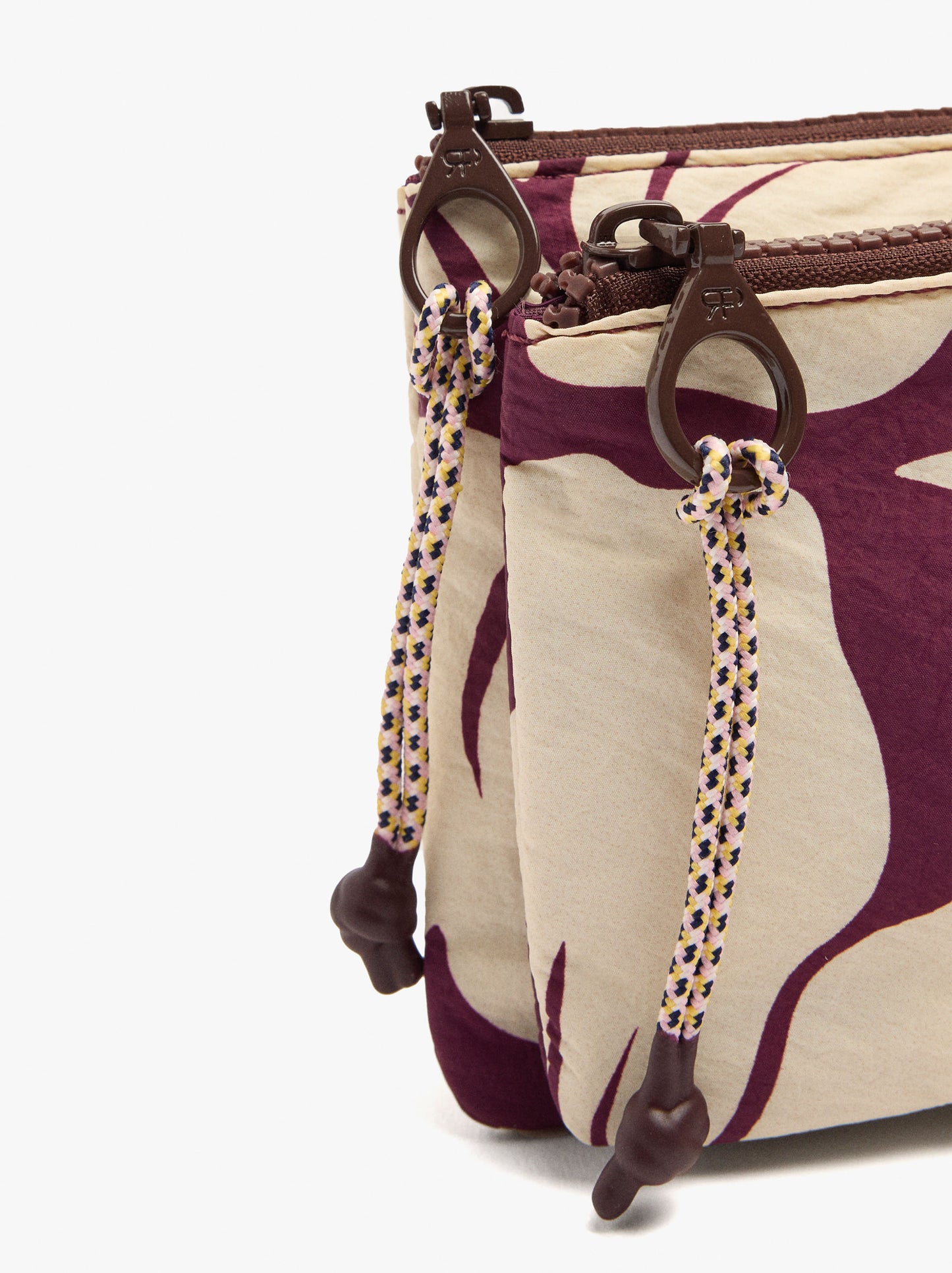 Multi-Purpose Nylon Pouch With Floral Print