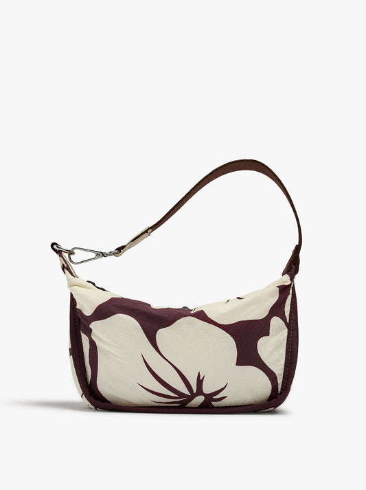 Mini Nylon Bag With Floral Print