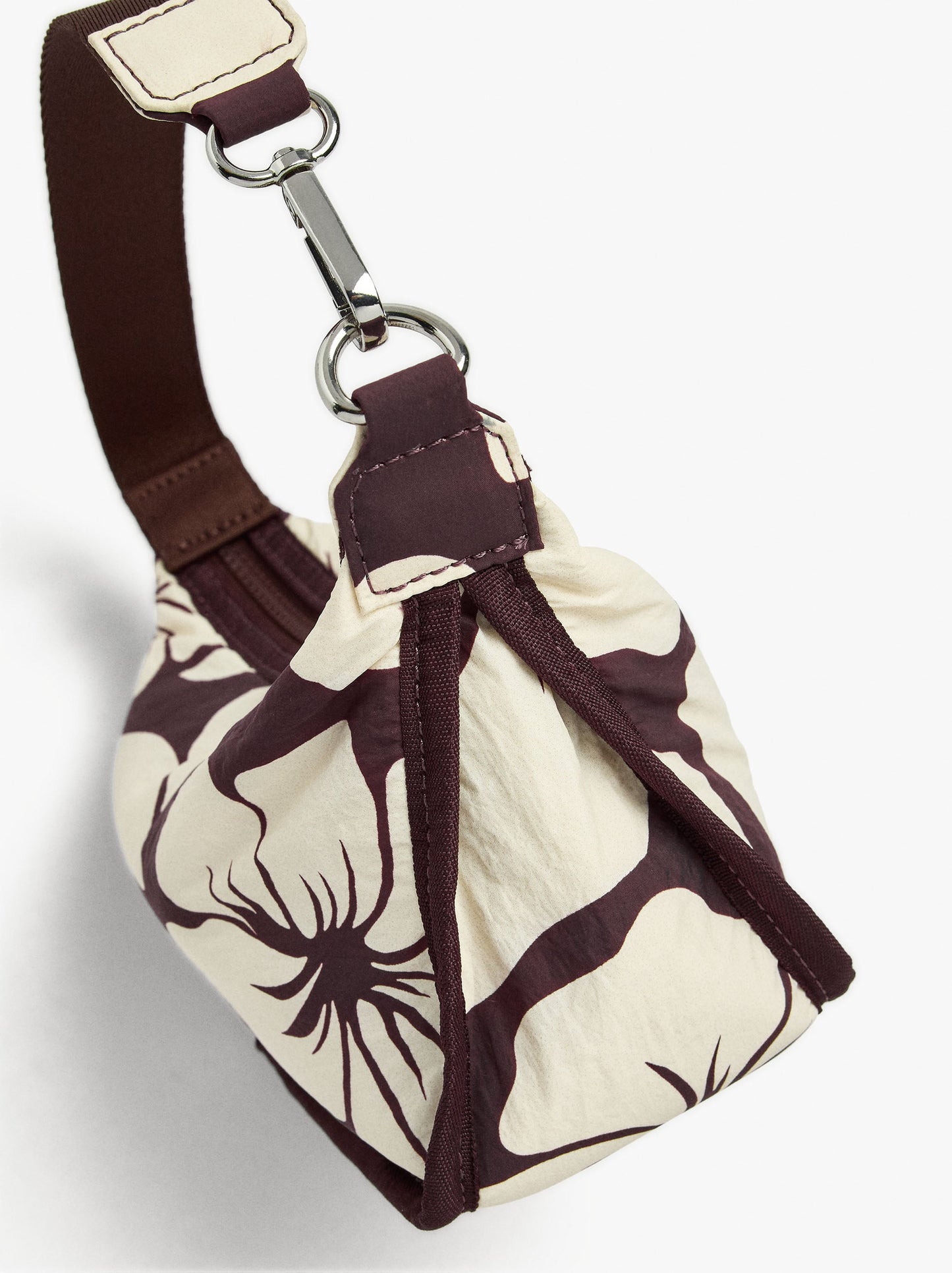 Mini Nylon Bag With Floral Print