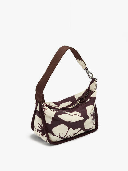 Mini Nylon Bag With Floral Print