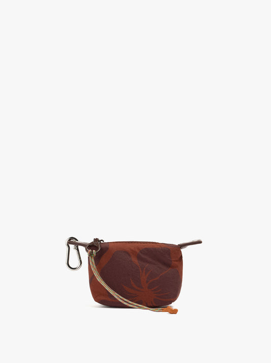 Floral Printed Nylon Coin Purse