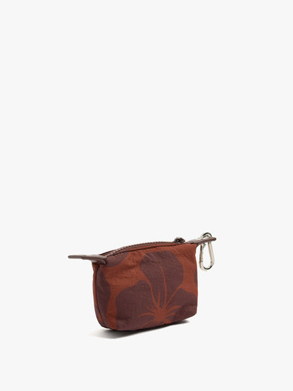 Floral Printed Nylon Coin Purse