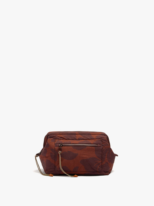 Nylon Necessaire With Floral Printed