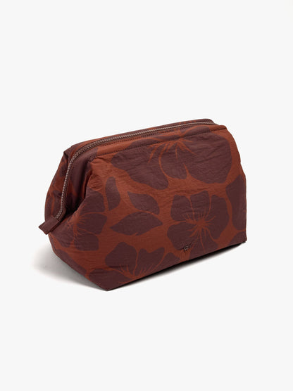 Nylon Necessaire With Floral Printed