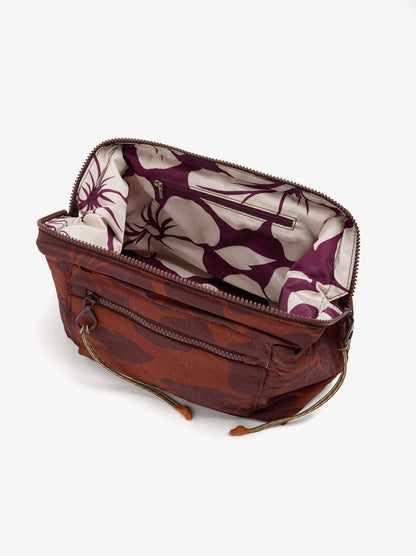 Nylon Necessaire With Floral Printed
